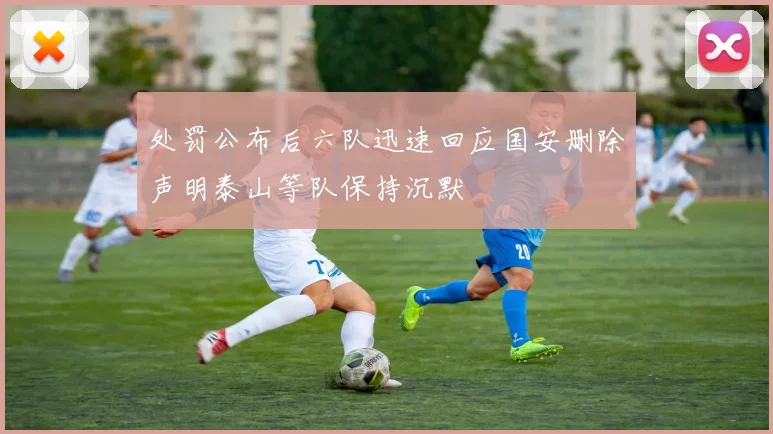 处罚公布后六队迅速回应国安删除声明泰山等队保持沉默